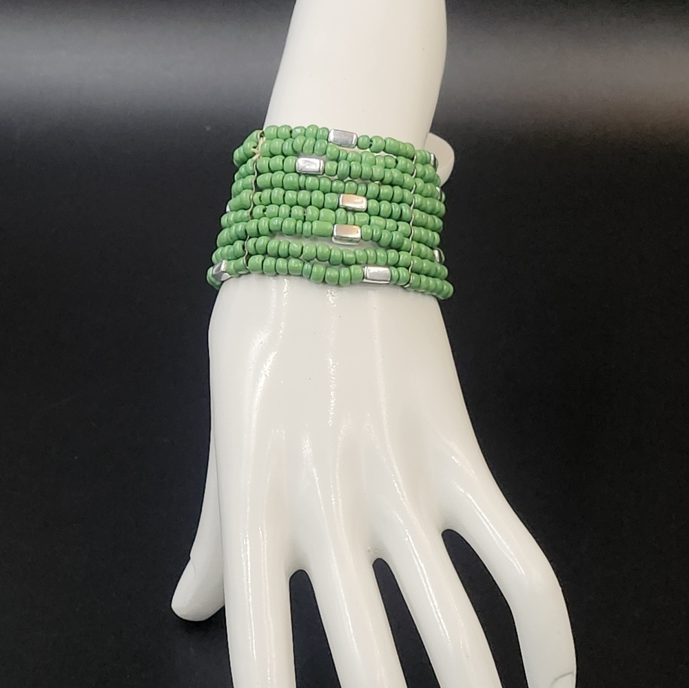 Green Bead Bracelet